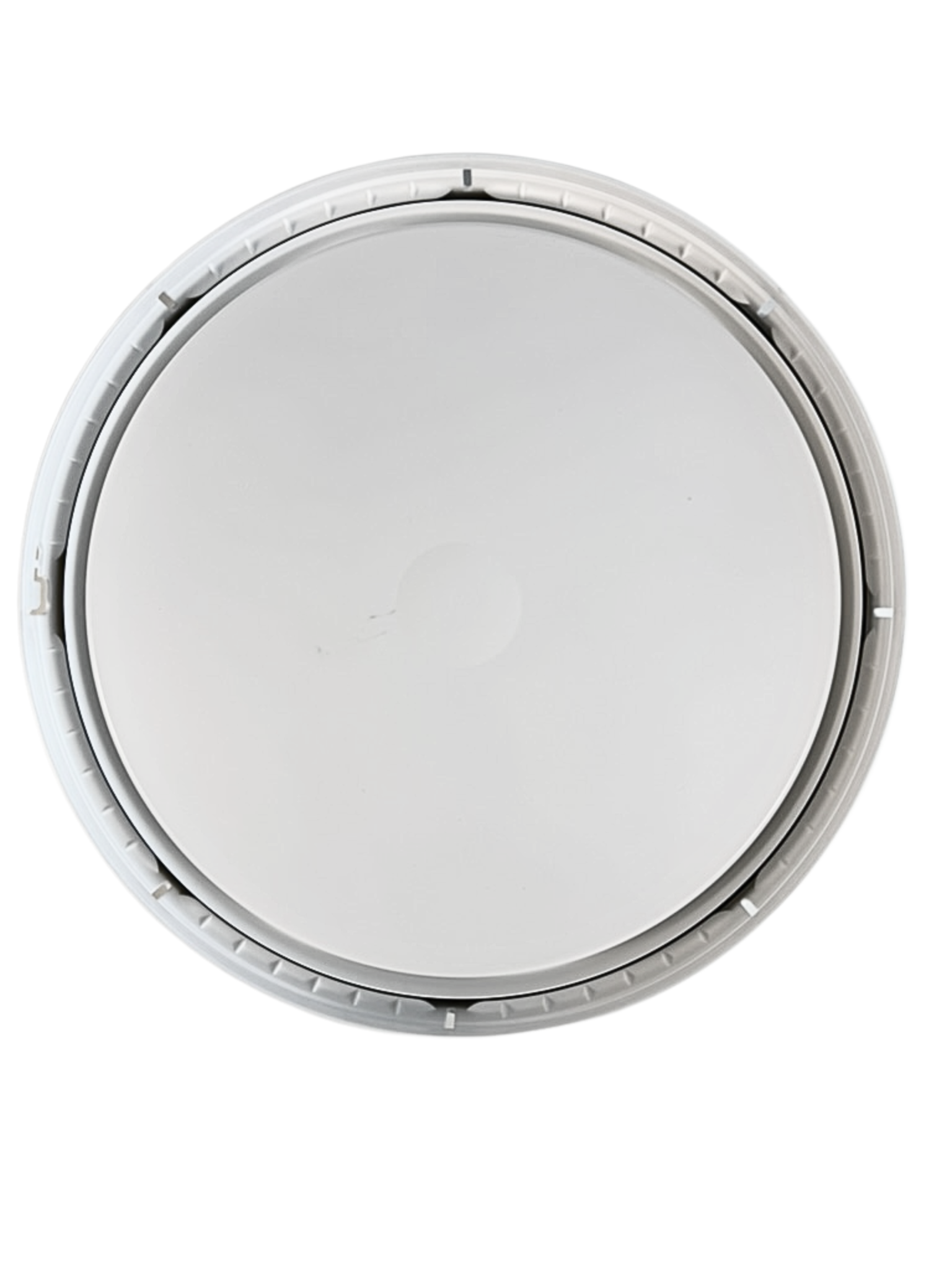 2 Gallon White HDPE Plastic Bucket Lid