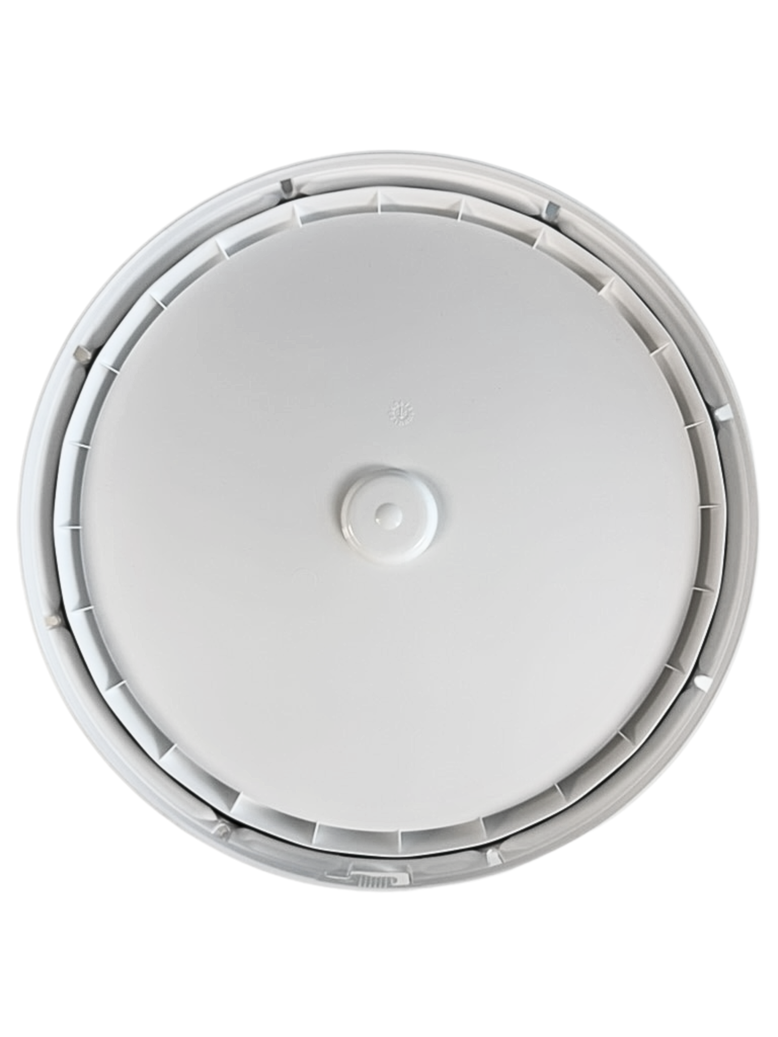 3.5 Gallon White HDPE Plastic Bucket Lid