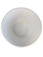 White ceramic bowl on a white background