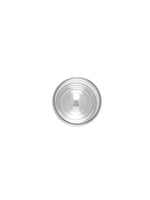 Clear plastic component on a white background