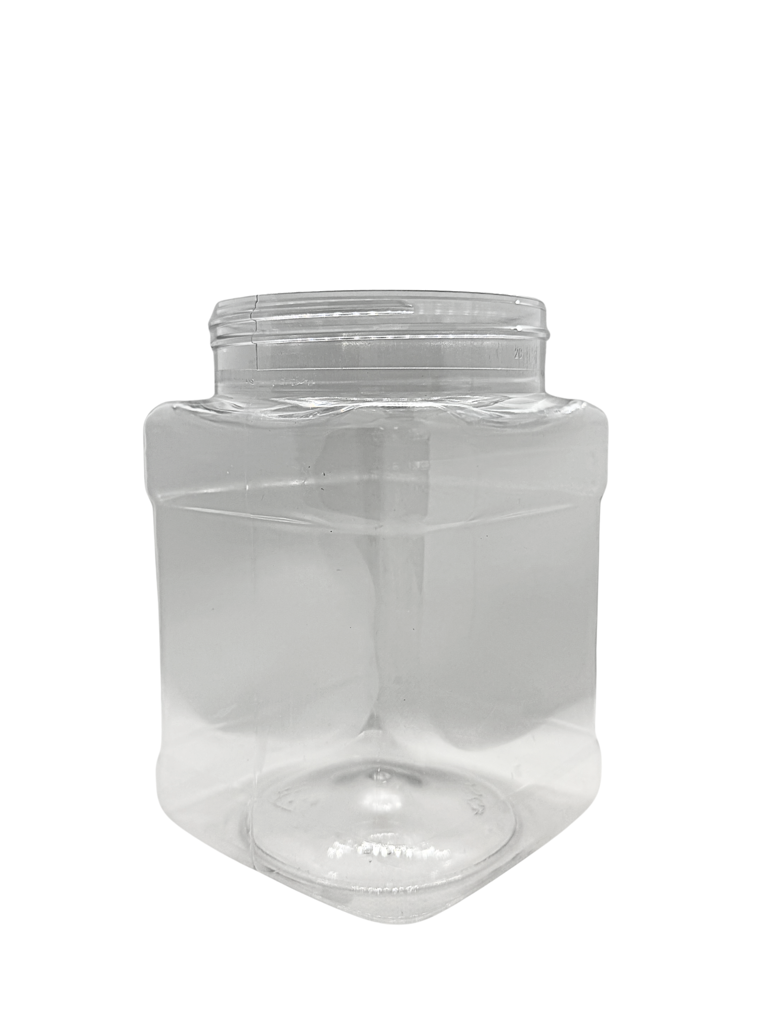 48oz Round Clear PET Jar | 89mm 89-400