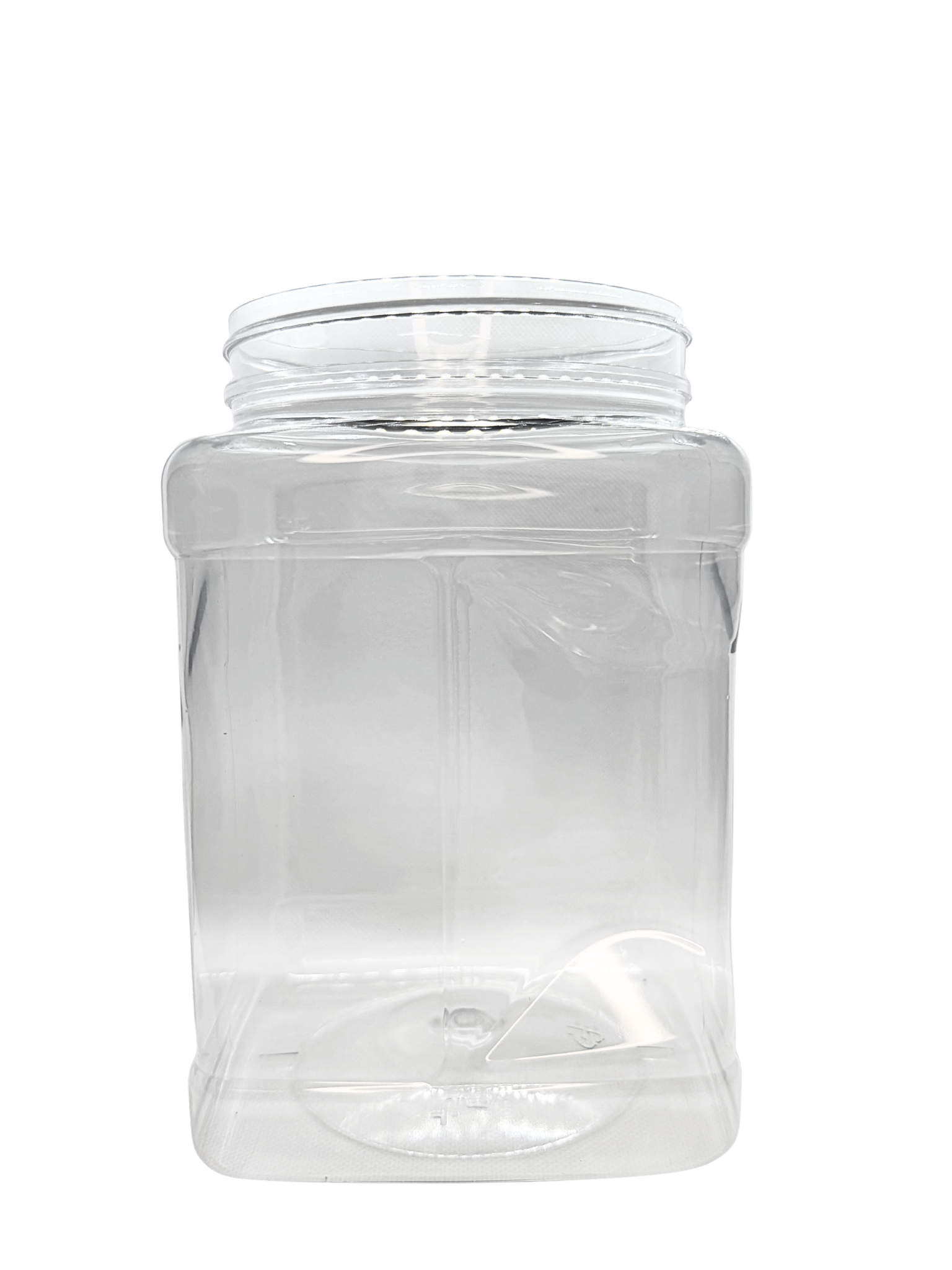 64oz Square Grip Clear PET Jar | 110mm 110-400