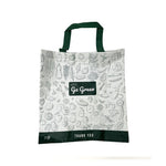 "Go Green" PP Woven Reusable Bag | 15"x7"x15.75" | 90 GSM