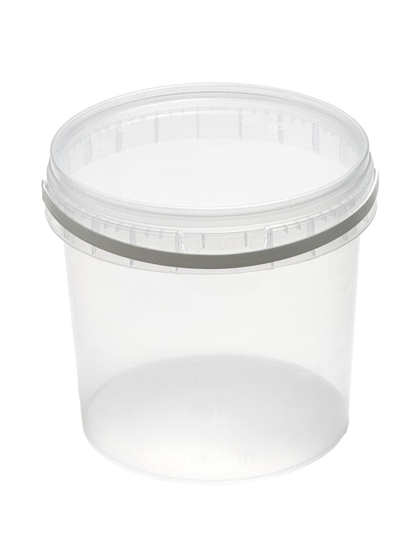 [KPL container] 1gallon round clear container & vented Lid