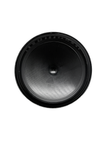 Black rubber gasket on a white background