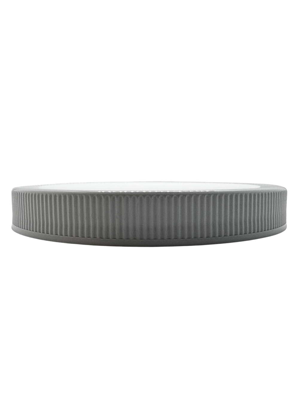 Gray cap on a white background