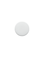 Black ring with a silver interior on a white background