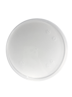 White ceramic plate with subtle patterns on a white background