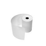 White roll of paper on a white background