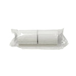 Black leather waist bag on a white background